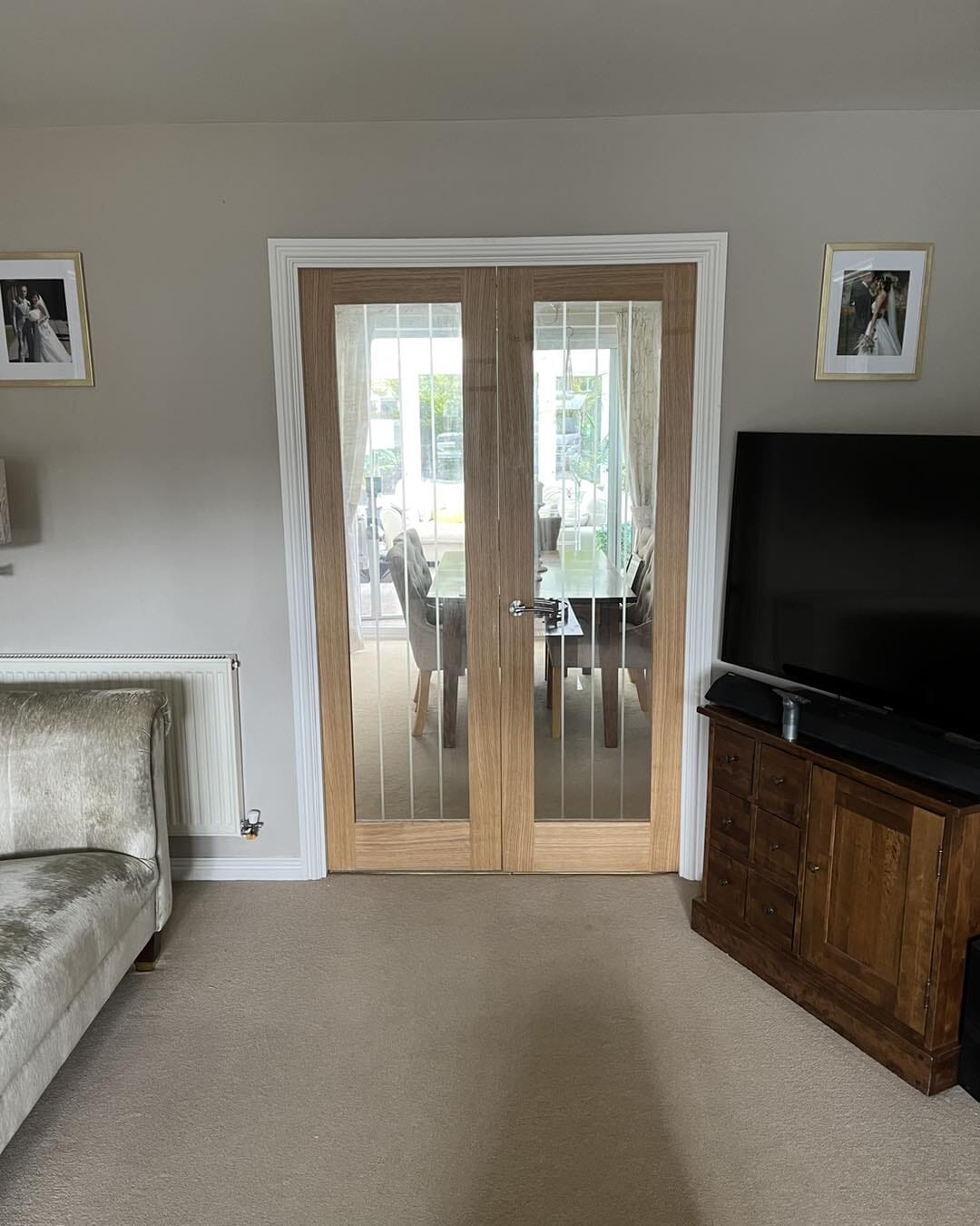 1981mm x 533mm x 35mm (21") Mexicano Oak Pattern 10 Glazed - Prefinished Internal Doors
